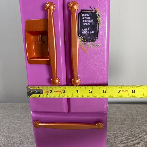 Our Generation Gourmet Kitchen Purple Refrigerator For 18" Dolls NO ACCESSORIES - Picture 11 of 14